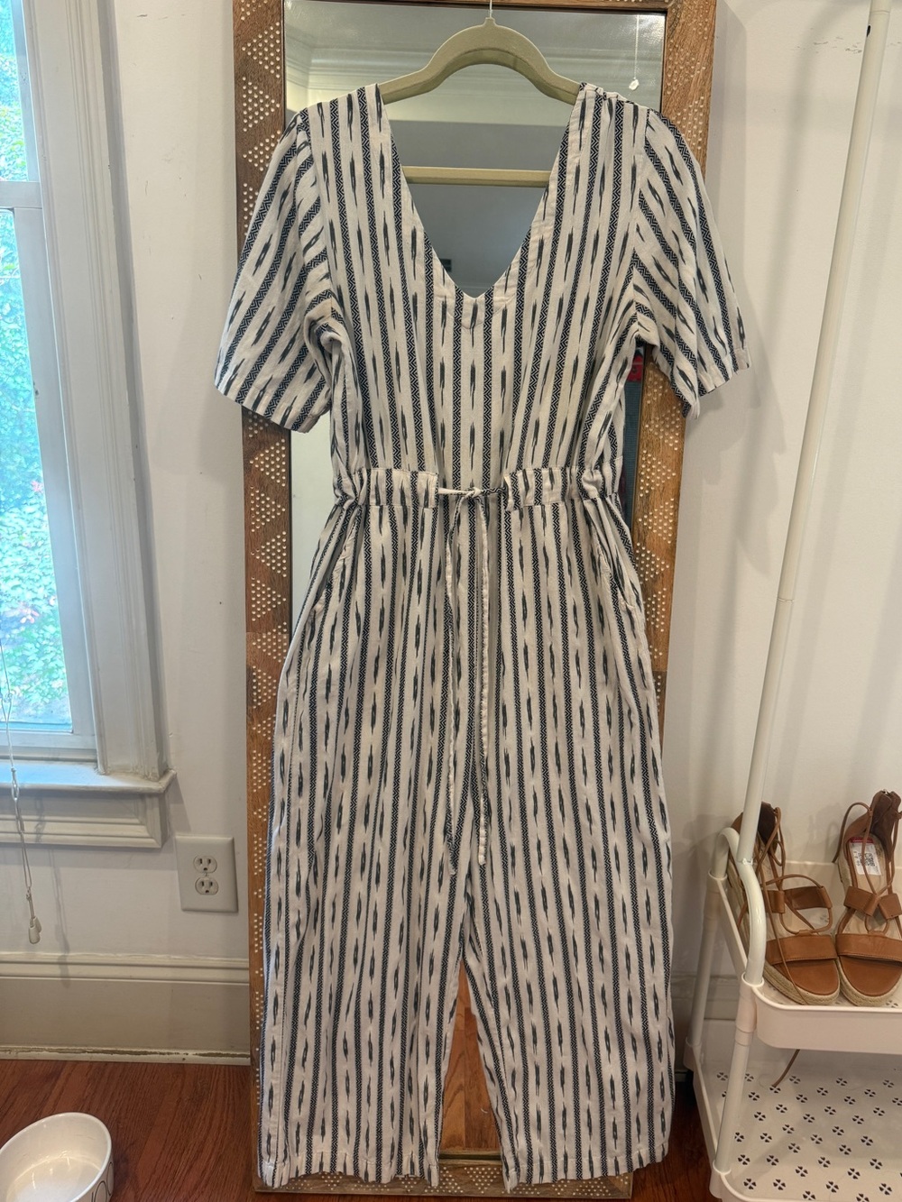 Anthropologie Saturday Sunday Catrina Ikat jumpsuit M Day-of-Week Tag Top